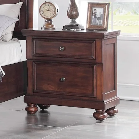 Nightstand with 2 Drawers